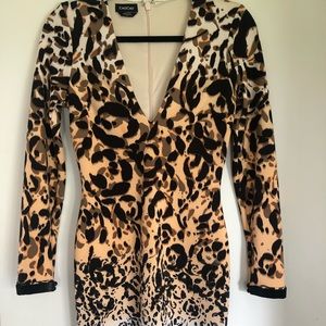 Bebe Cheetah Print Dress- Size Small
